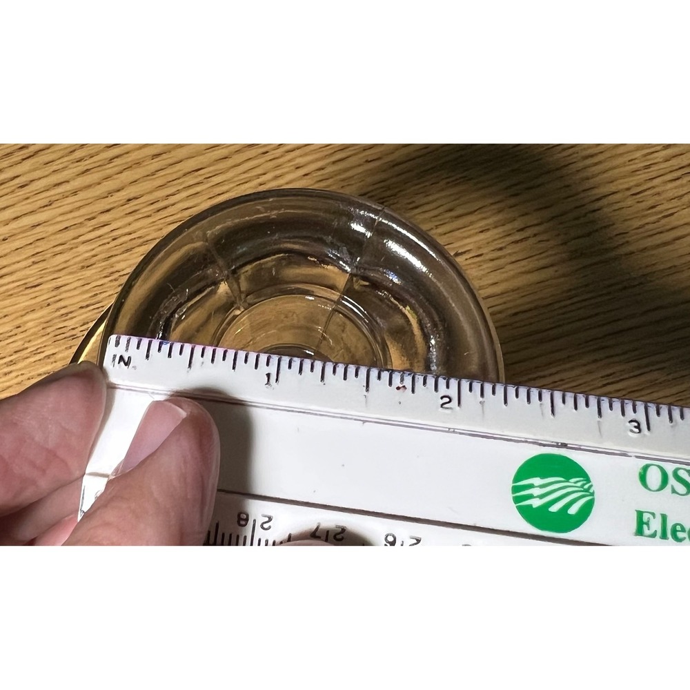 Vintage Clear Glass Taper Candle Holder Tiered Round Weighted Base Decorative - Picture 5 of 8